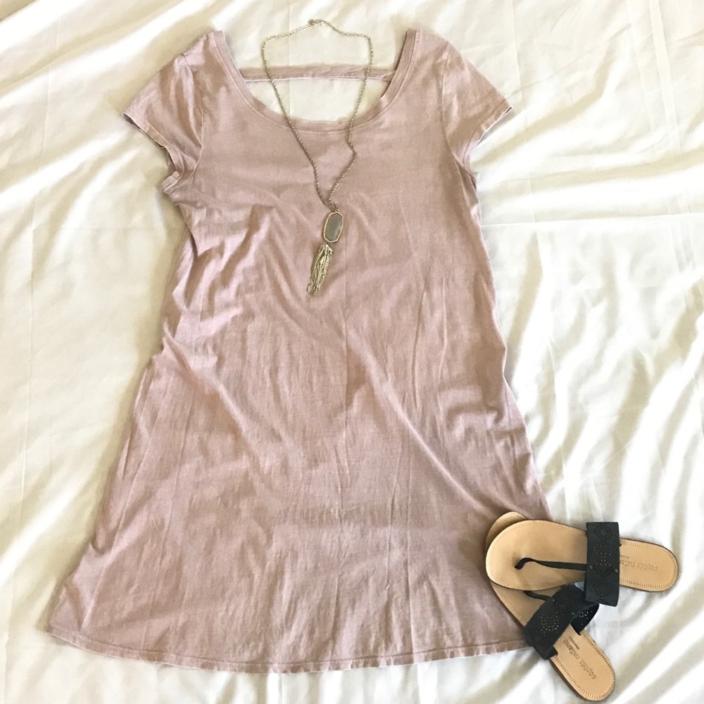 Pale pink T-shirt dress✨